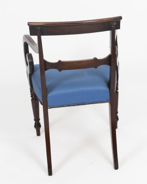 fig 5. Antique Set 8 Regency period Dining Chairs C1830 19th Century