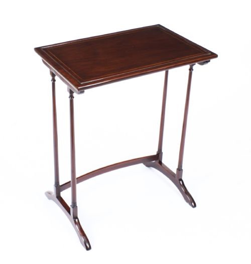 ANTIQUE EDWARDIAN MAHOGANY NEST OF FOUR TABLES CIRCA 1900 - ADDITIONAL PHOTO 1