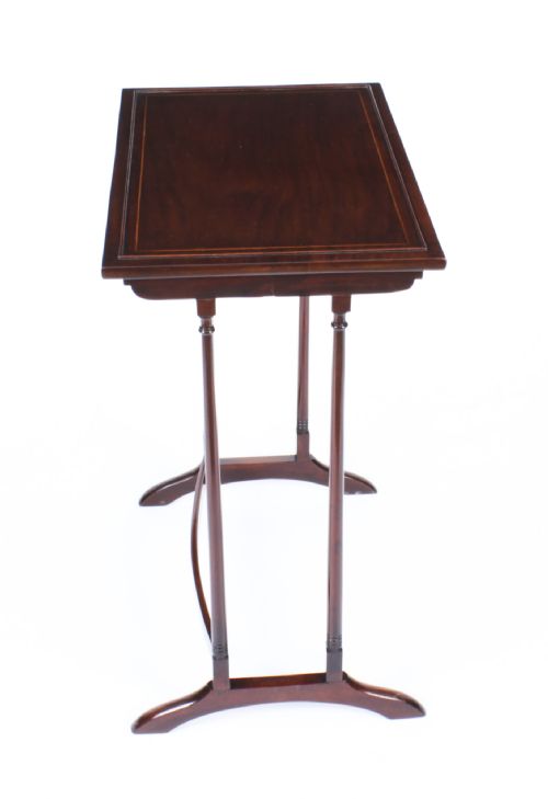 ANTIQUE EDWARDIAN MAHOGANY NEST OF FOUR TABLES CIRCA 1900 - ADDITIONAL PHOTO 5