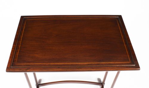 ANTIQUE EDWARDIAN MAHOGANY NEST OF FOUR TABLES CIRCA 1900 - ADDITIONAL PHOTO 6