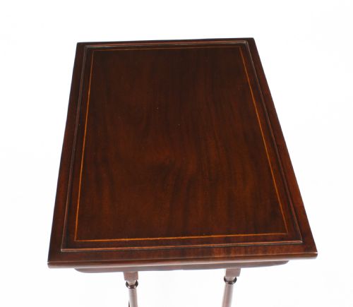ANTIQUE EDWARDIAN MAHOGANY NEST OF FOUR TABLES CIRCA 1900 - ADDITIONAL PHOTO 7