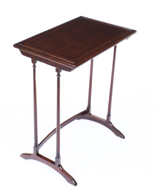 ANTIQUE EDWARDIAN MAHOGANY NEST OF FOUR TABLES CIRCA 1900 - ADDITIONAL PHOTO 10