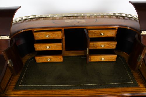 fig 5. Antique Satinwood Carlton House Writing Desk Druce & Co 19th C