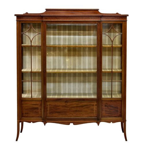 fig 2. Antique Edwardian Display Cabinet by Maple & Co C1900
