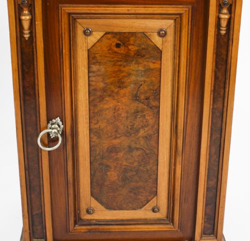 fig 6. Antique Pair French Bedside Cabinets Marble Tops 19thC