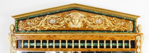 fig 2. Antique Large French Burr Elm Giltwood Wall Mirror c.1870 - 173x101cm 19th C