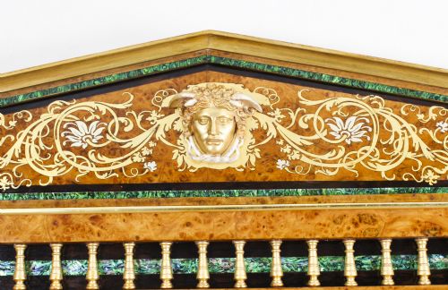 fig 3. Antique Large French Burr Elm Giltwood Wall Mirror c.1870 - 173x101cm 19th C