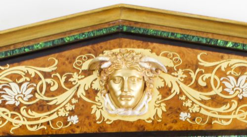fig 4. Antique Large French Burr Elm Giltwood Wall Mirror c.1870 - 173x101cm 19th C