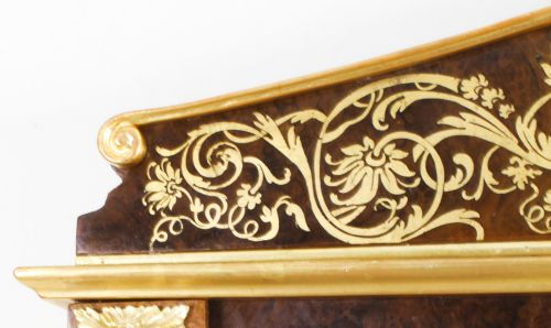 ANTIQUE FRENCH BURR WALNUT PARCEL GILT MIRROR 19TH C 144X89CM - ADDITIONAL PHOTO 3