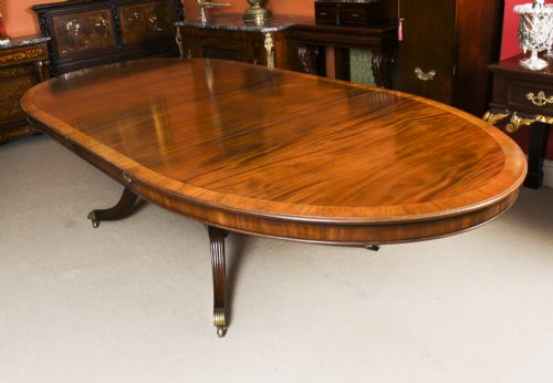 Antique 10ft 6" Regency Revival Dining Table C1920 20th C
