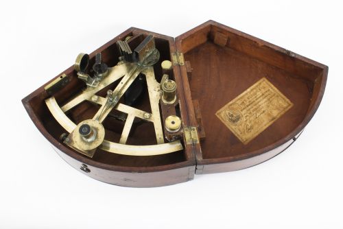 fig 1. Antique Scottish Sextant by D McGregor & Co 19th Century