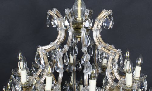 ANTIQUE ENGLISH 41 LIGHT BALLROOM CRYSTAL CHANDELIER C1920 - ADDITIONAL PHOTO 7