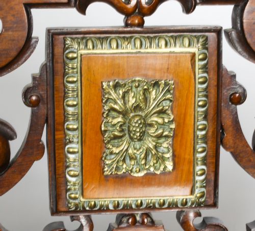 fig 8. Antique Victorian Ormolu Mounted Walnut Open Bookcase 19th Century