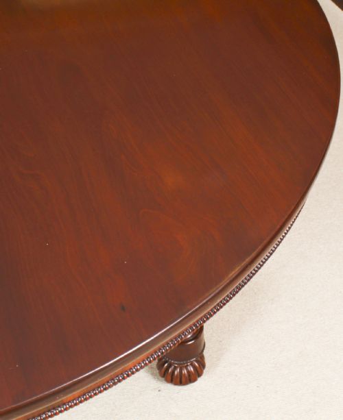 fig 5. Antique William IV Circular Dining Centre Table Circa 1830 Early 19th Century