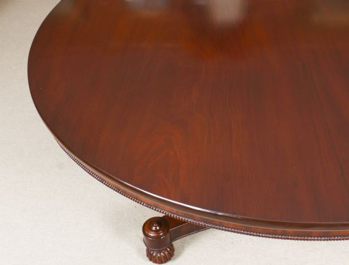 fig 6. Antique William IV Circular Dining Centre Table Circa 1830 Early 19th Century