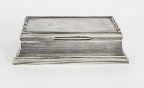 fig 1. Antique Art Deco Sterling Silver Casket by Goldsmiths & Silversmiths 1921