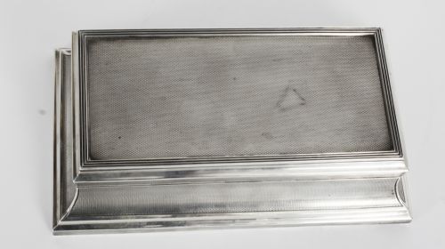 fig 5. Antique Art Deco Sterling Silver Casket by Goldsmiths & Silversmiths 1921