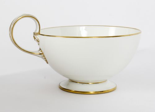 fig 7. Antique Emperor Napoleon III Sevres Porcelain Cup Saucer & Sugar Bowl 19th C