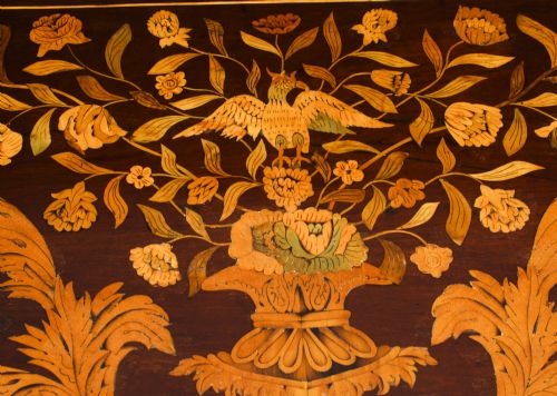 fig 3. Antique Dutch Marquetry Chest of Drawers 19th Century