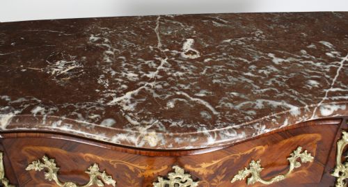 fig 3. Antique French Louis Revival Marquetry Commode 19th Century