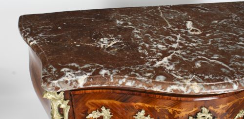 fig 4. Antique French Louis Revival Marquetry Commode 19th Century