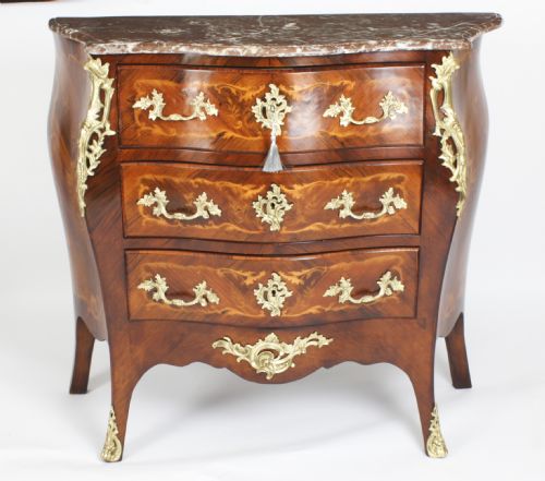 fig 5. Antique French Louis Revival Marquetry Commode 19th Century