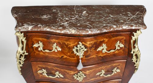 fig 6. Antique French Louis Revival Marquetry Commode 19th Century