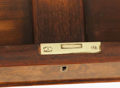 fig 10. Antique Victorian Burr Walnut Partners Pedestal Desk 19th C
