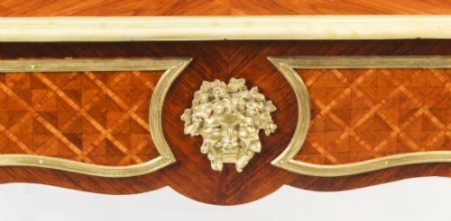 ANTIQUE LOUIS REVIVAL KINGWOOD ORMOLU MOUNTED BUREAU PLAT DESK 19TH C - ADDITIONAL PHOTO 19