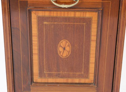fig 3. Antique Victorian Mahogany & Marquetry Coal Box Purdonium C1880