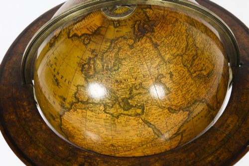 fig 4. Antique Victorian Terrestrial Library Table Globe by C.F.Cruchley,19th C
