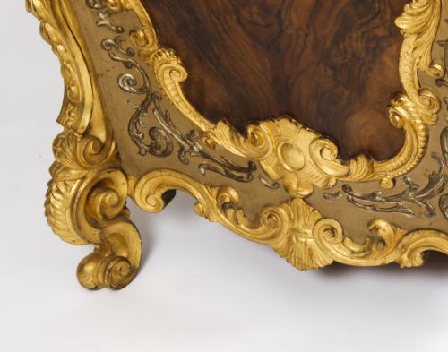 ANTIQUE PAIR VENETIAN WALNUT AND GILTWOOD COMMODES CHESTS 19TH C - ADDITIONAL PHOTO 21