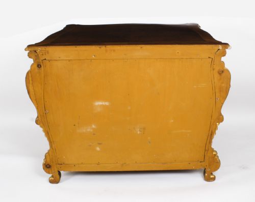 ANTIQUE PAIR VENETIAN WALNUT AND GILTWOOD COMMODES CHESTS 19TH C - ADDITIONAL PHOTO 29