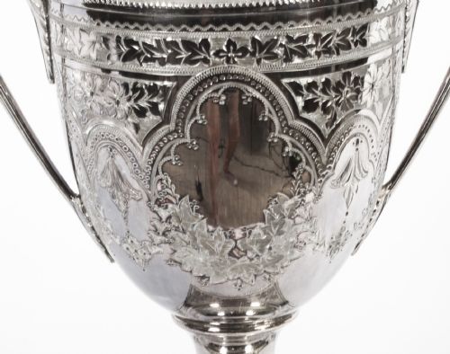 fig 3. Antique English Victorian Silver Plated Samovar by Pearce & Sons 19th C