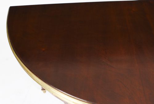 fig 4. Antique French Directoire Brass Mounted Card Table Early 19th Century