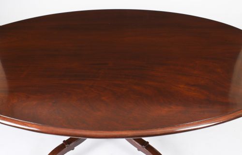 fig 2. Large Antique Irish Georgian Oval Loo / Breakfast Table C1830 19th C