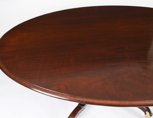 fig 3. Large Antique Irish Georgian Oval Loo / Breakfast Table C1830 19th C