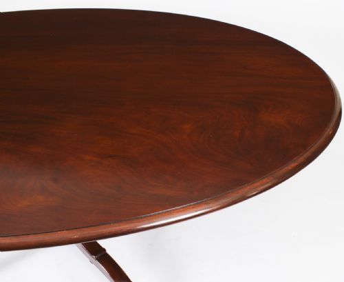 fig 4. Large Antique Irish Georgian Oval Loo / Breakfast Table C1830 19th C
