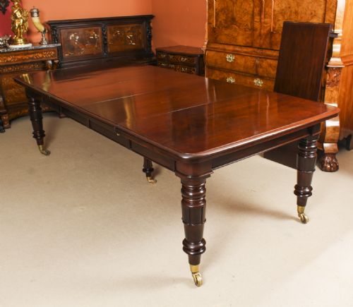 fig 4. Antique 10ft Flame Mahogany Extending Dining Table C1830 19th C