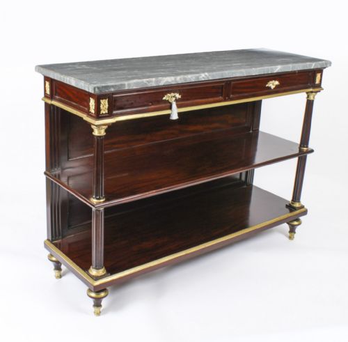 Antique French Empire Buffet Sideboard Serving Table 19th C
