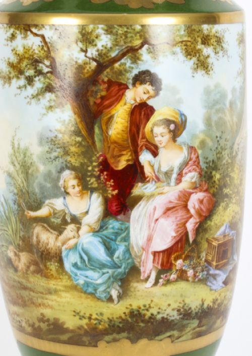 fig 1. Antique 50cm French Sevres Ormolu Mounted Porcelain Vase 19th C