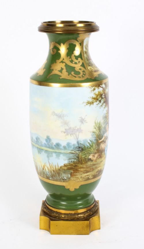 fig 4. Antique 50cm French Sevres Ormolu Mounted Porcelain Vase 19th C