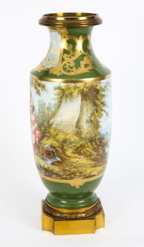 fig 5. Antique 50cm French Sevres Ormolu Mounted Porcelain Vase 19th C