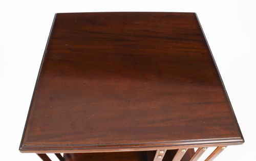 fig 4. Antique Revolving Bookcase Flame Mahogany c.1900