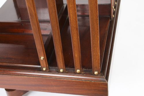 fig 9. Antique Revolving Bookcase Flame Mahogany c.1900