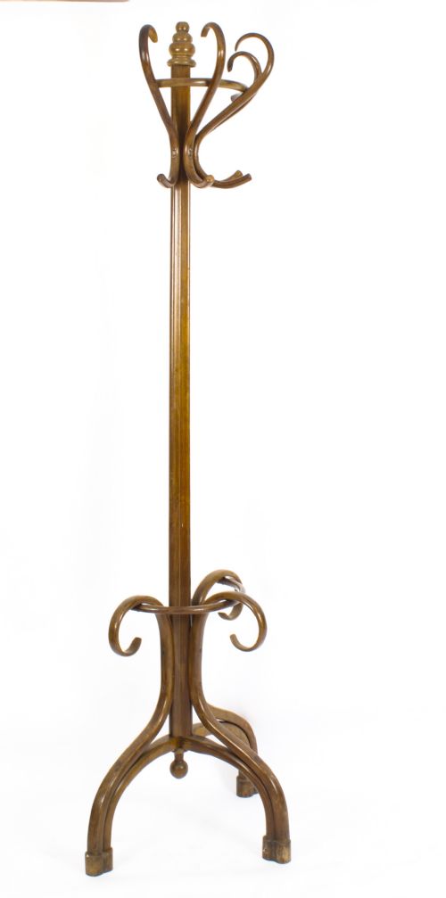 fig 1. Antique Victorian Bentwood Hall Umbrella Coat Stand 19th Century