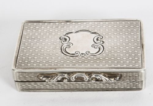 fig 1. Antique Victorian Sterling Silver Vinaigrette Cronin & Wheeler 1849 19th C