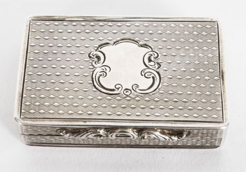fig 3. Antique Victorian Sterling Silver Vinaigrette Cronin & Wheeler 1849 19th C