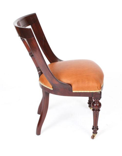 fig 5. Antique Set 14 Scottish Athenian Dining Chairs C1815 19th Century
