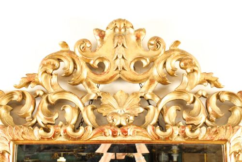 fig 2. Antique Florentine Giltwood Mirror 19th Century 137x94cm